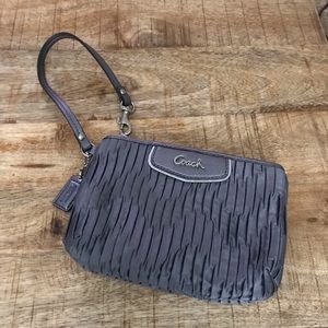 Coach Gray Wristlet
